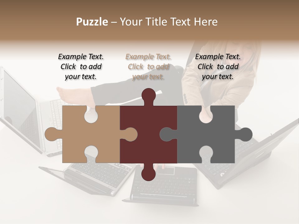 Feet Vest Laptop PowerPoint Template