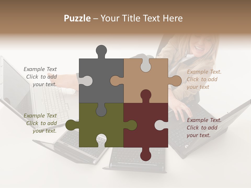 Feet Vest Laptop PowerPoint Template