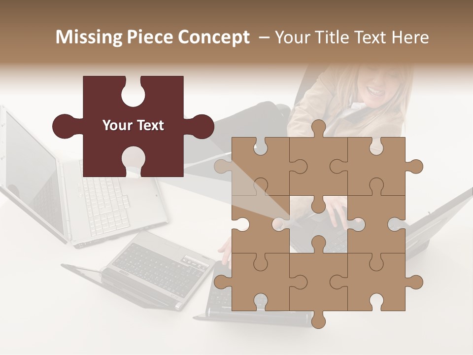 Feet Vest Laptop PowerPoint Template