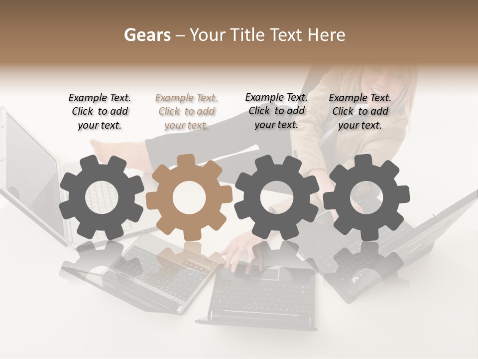 Feet Vest Laptop PowerPoint Template