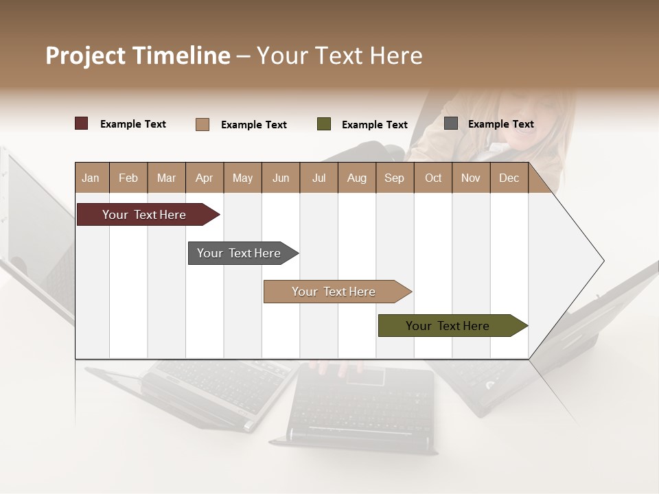 Feet Vest Laptop PowerPoint Template