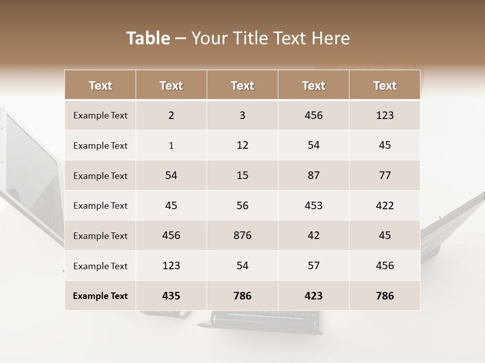 Feet Vest Laptop PowerPoint Template