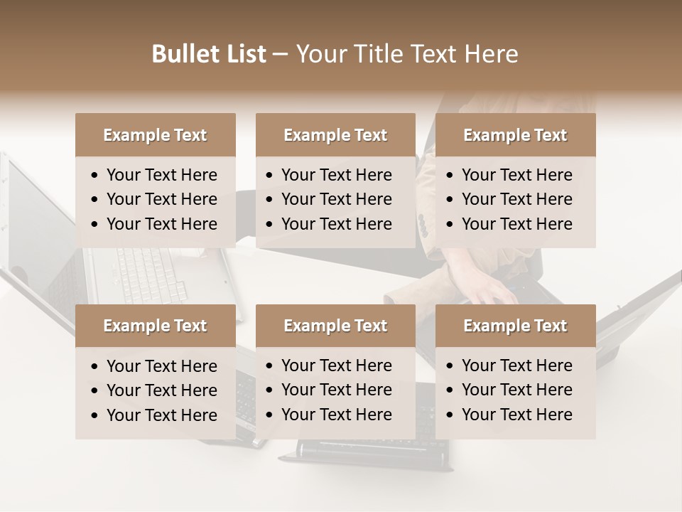 Feet Vest Laptop PowerPoint Template