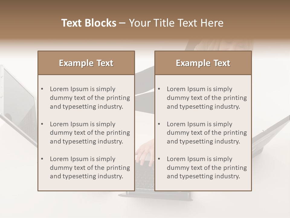Feet Vest Laptop PowerPoint Template