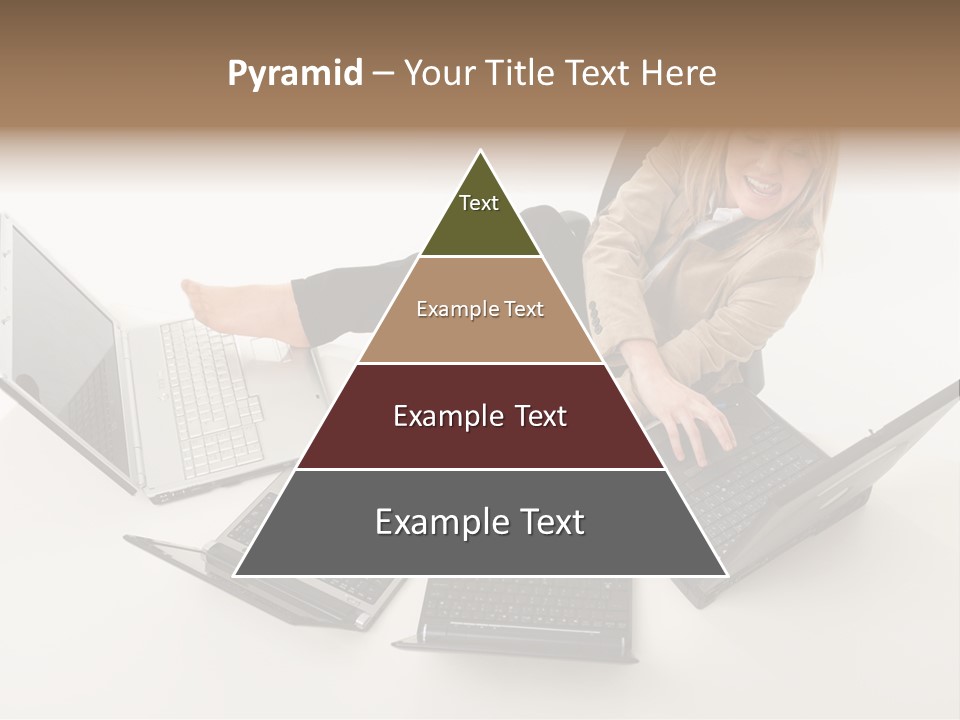 Feet Vest Laptop PowerPoint Template