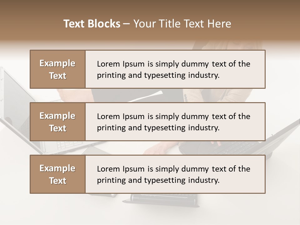 Feet Vest Laptop PowerPoint Template