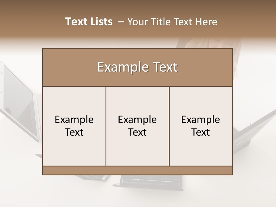 Feet Vest Laptop PowerPoint Template