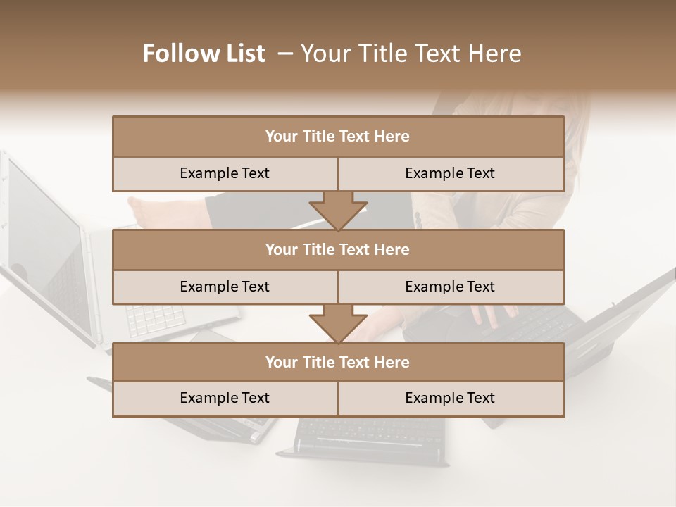 Feet Vest Laptop PowerPoint Template
