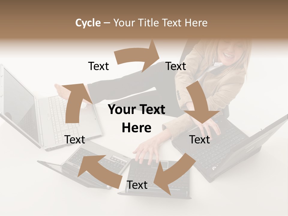 Feet Vest Laptop PowerPoint Template