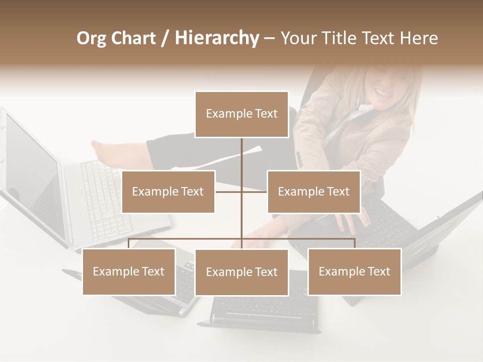 Feet Vest Laptop PowerPoint Template