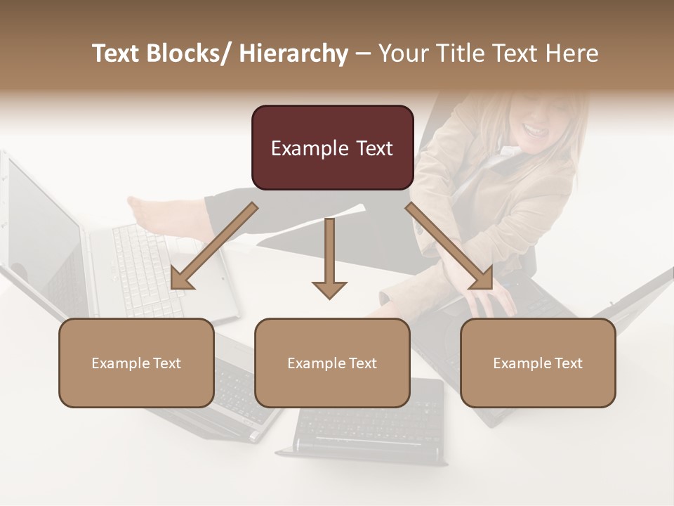Feet Vest Laptop PowerPoint Template