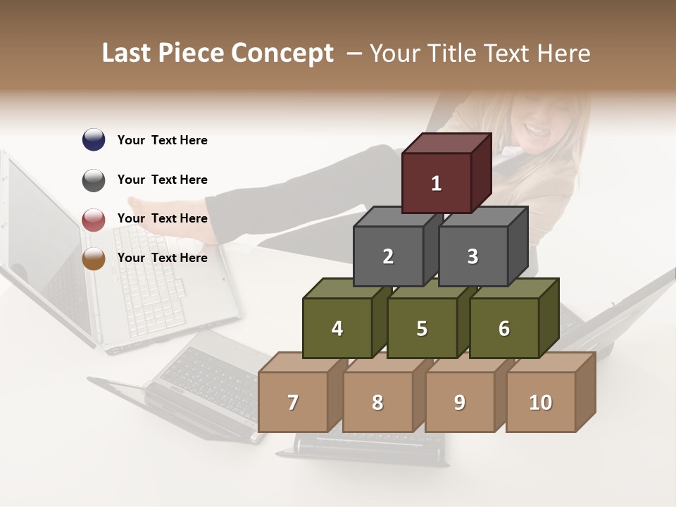 Feet Vest Laptop PowerPoint Template