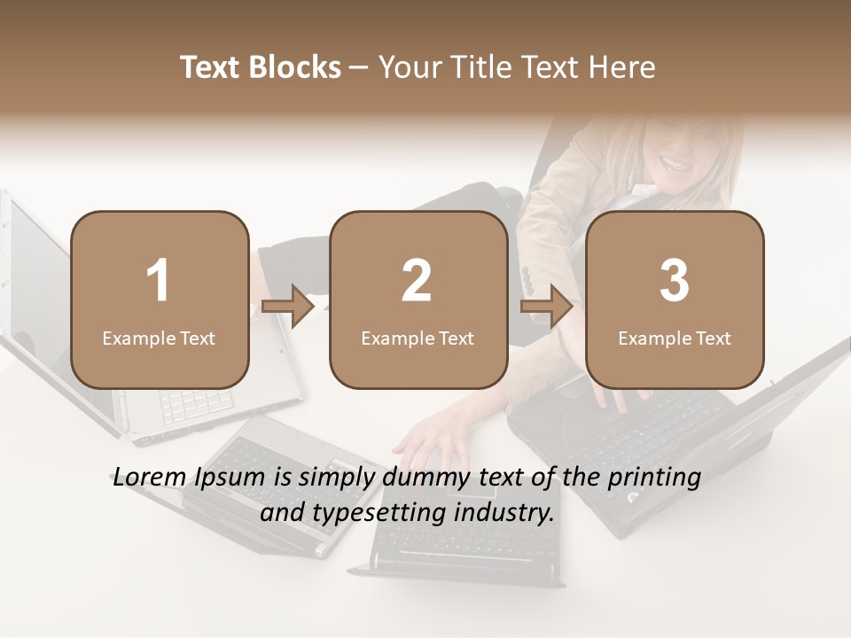 Feet Vest Laptop PowerPoint Template