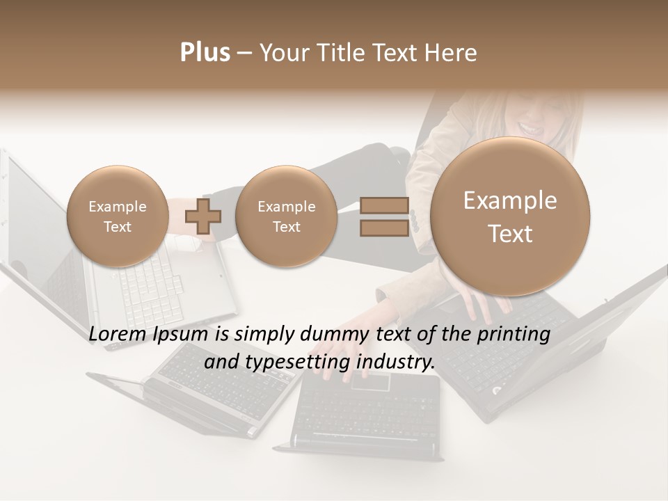 Feet Vest Laptop PowerPoint Template