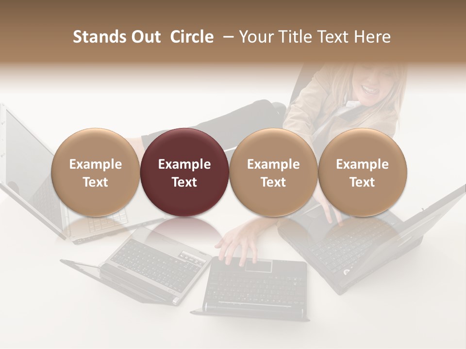 Feet Vest Laptop PowerPoint Template