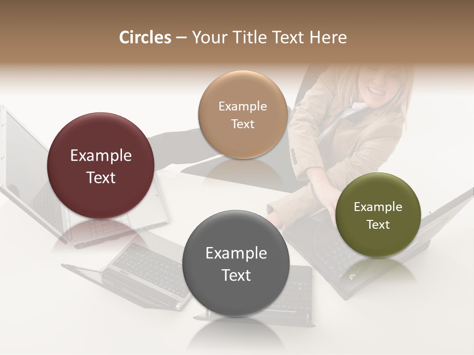 Feet Vest Laptop PowerPoint Template