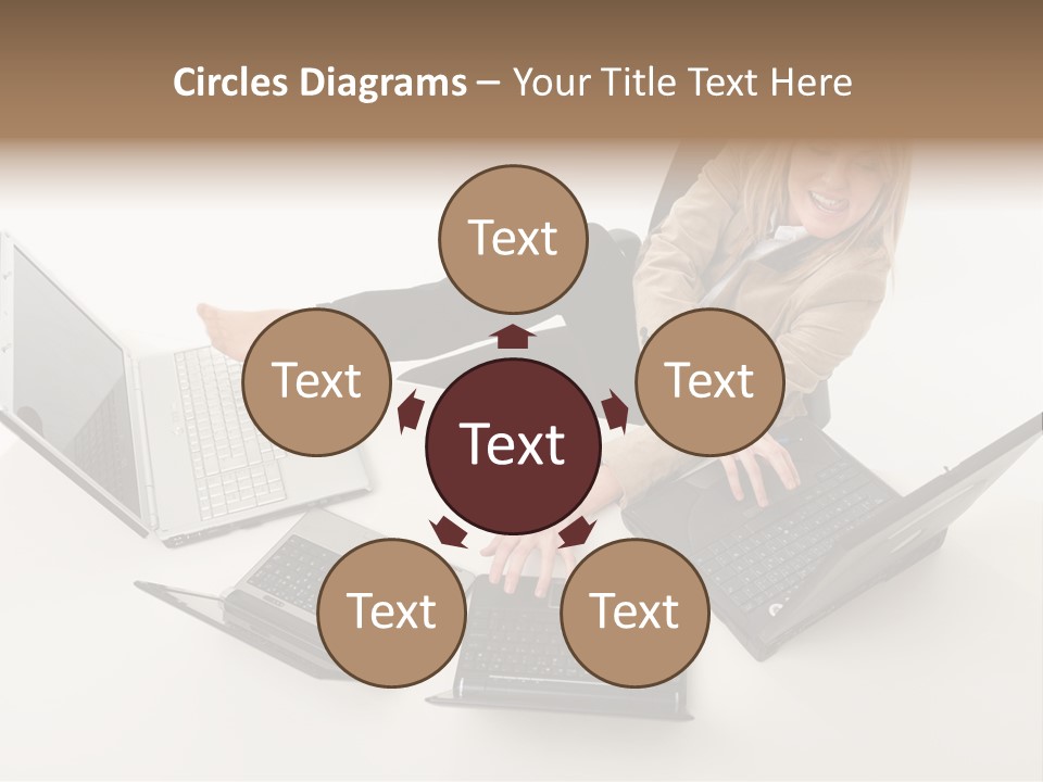 Feet Vest Laptop PowerPoint Template