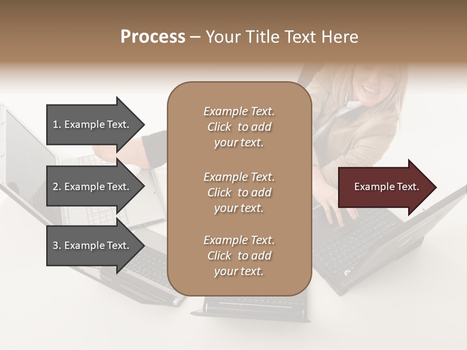 Feet Vest Laptop PowerPoint Template