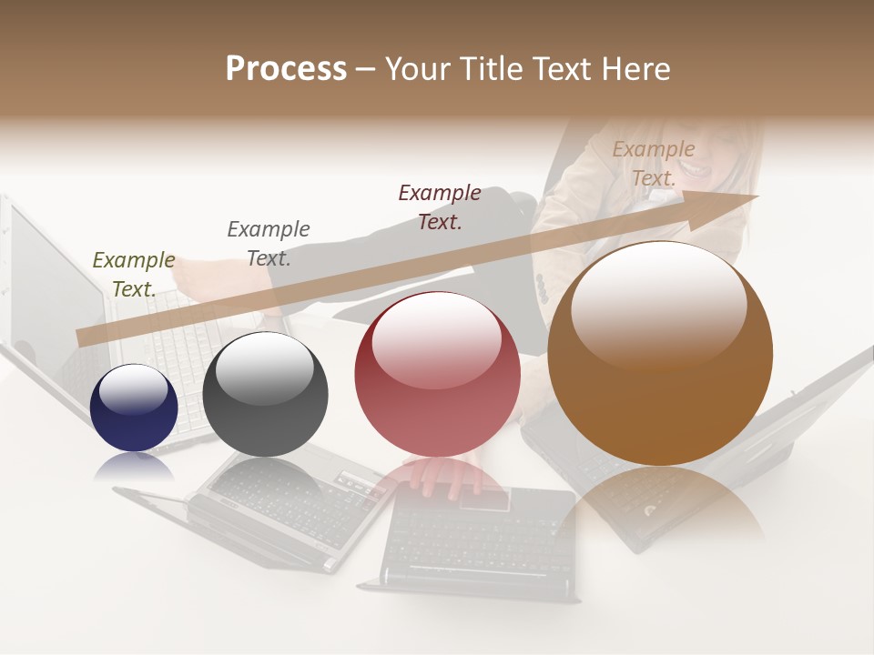 Feet Vest Laptop PowerPoint Template