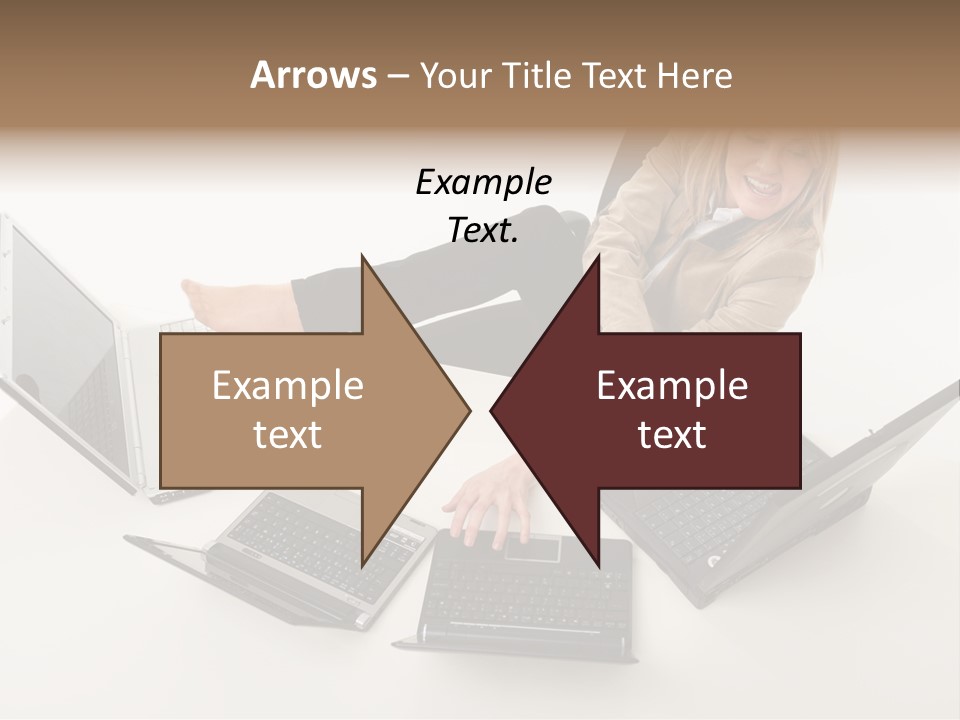 Feet Vest Laptop PowerPoint Template