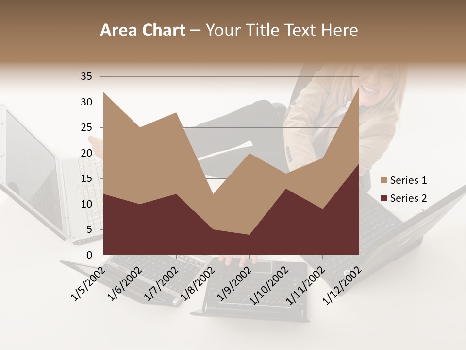 Feet Vest Laptop PowerPoint Template
