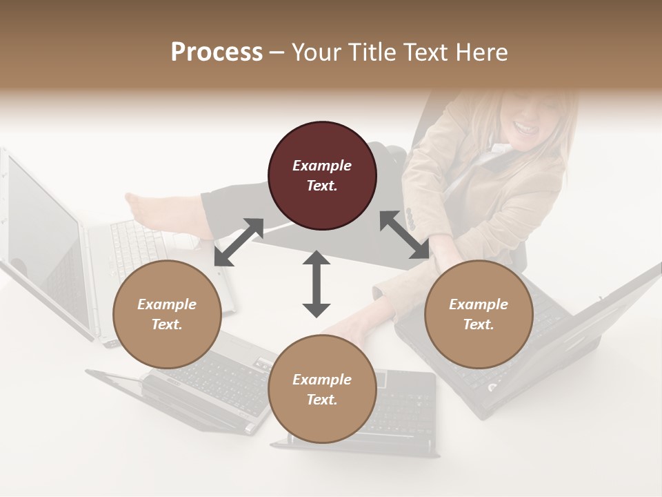 Feet Vest Laptop PowerPoint Template