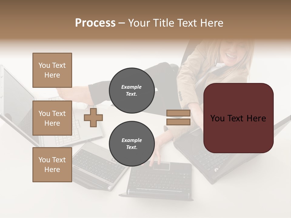 Feet Vest Laptop PowerPoint Template