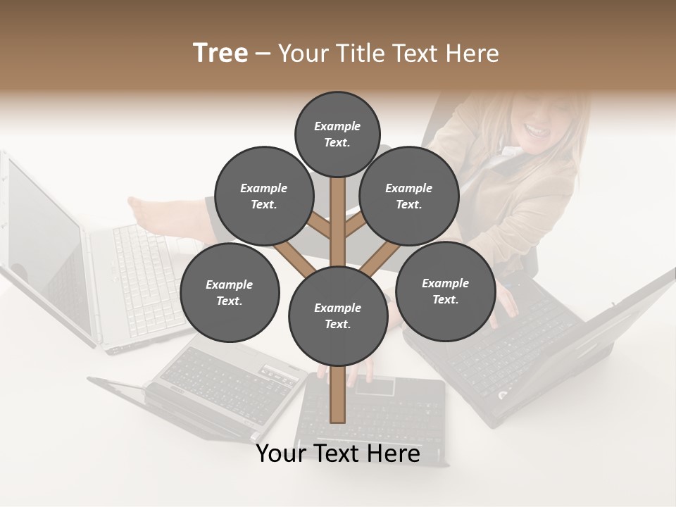 Feet Vest Laptop PowerPoint Template