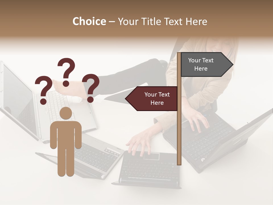 Feet Vest Laptop PowerPoint Template