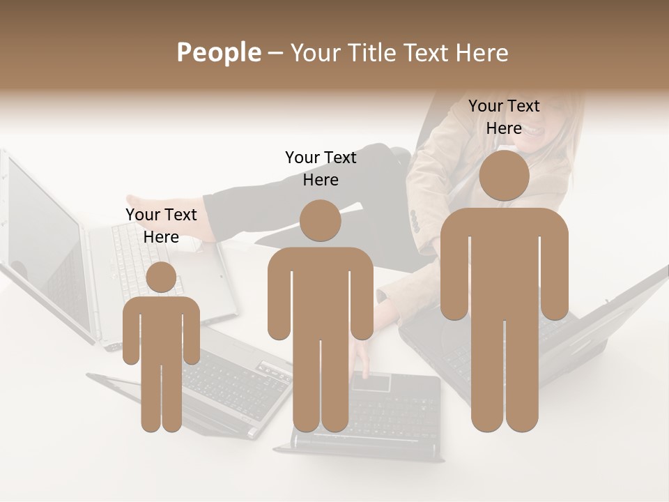 Feet Vest Laptop PowerPoint Template