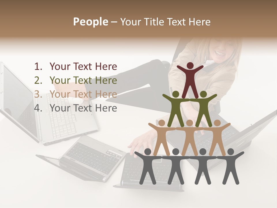 Feet Vest Laptop PowerPoint Template