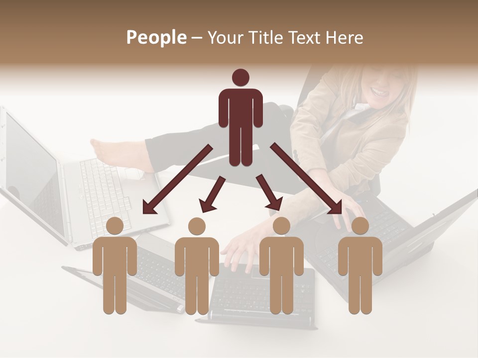 Feet Vest Laptop PowerPoint Template