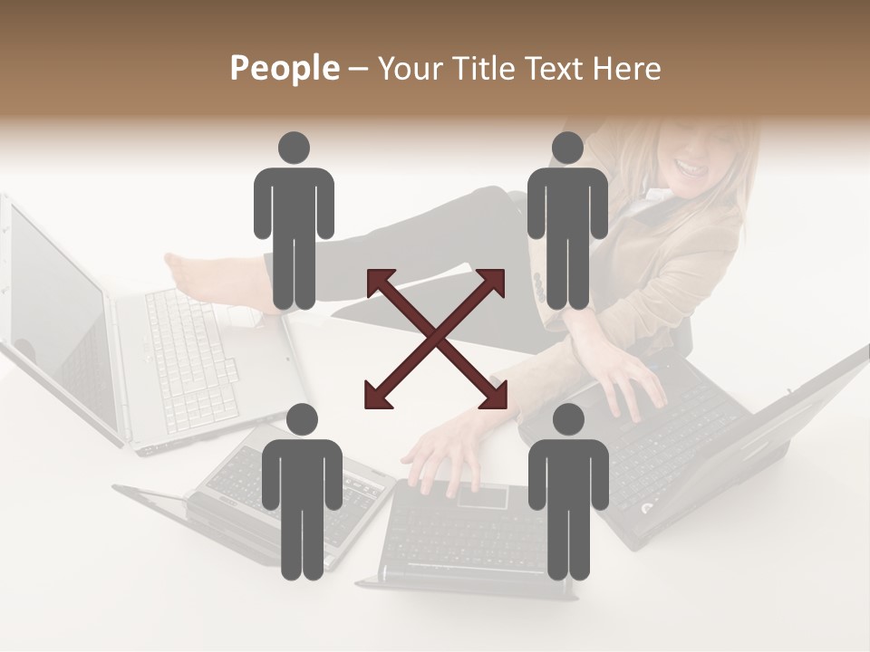 Feet Vest Laptop PowerPoint Template