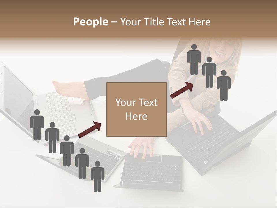 Feet Vest Laptop PowerPoint Template