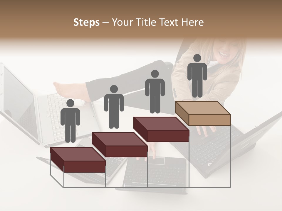 Feet Vest Laptop PowerPoint Template