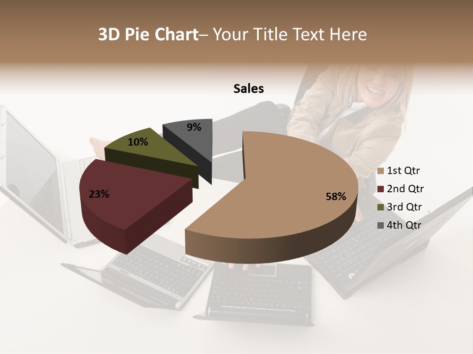Feet Vest Laptop PowerPoint Template