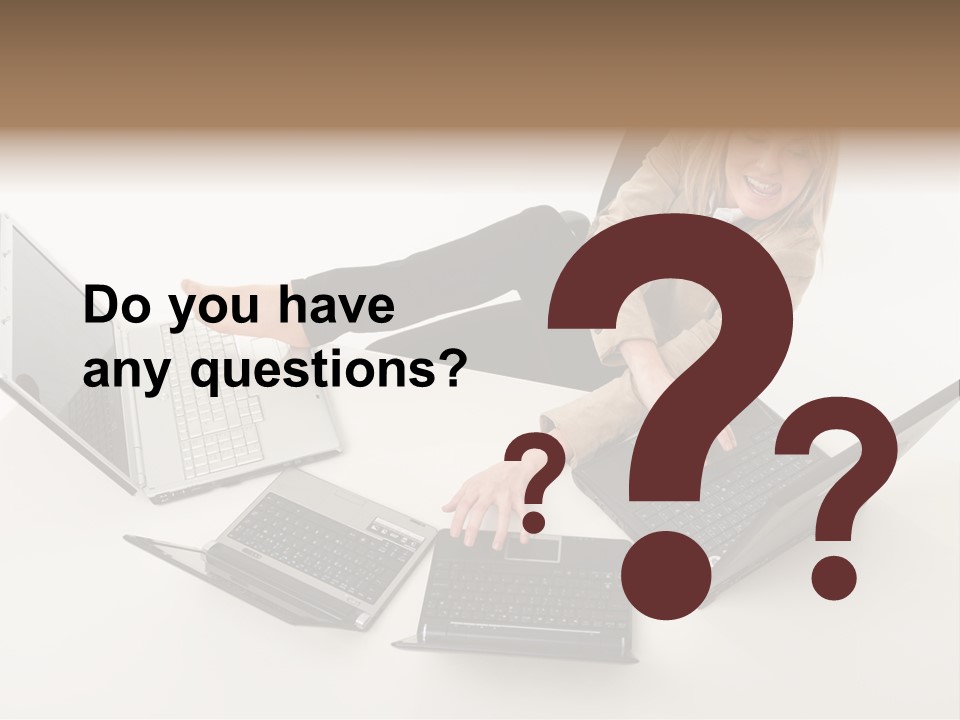 Feet Vest Laptop PowerPoint Template