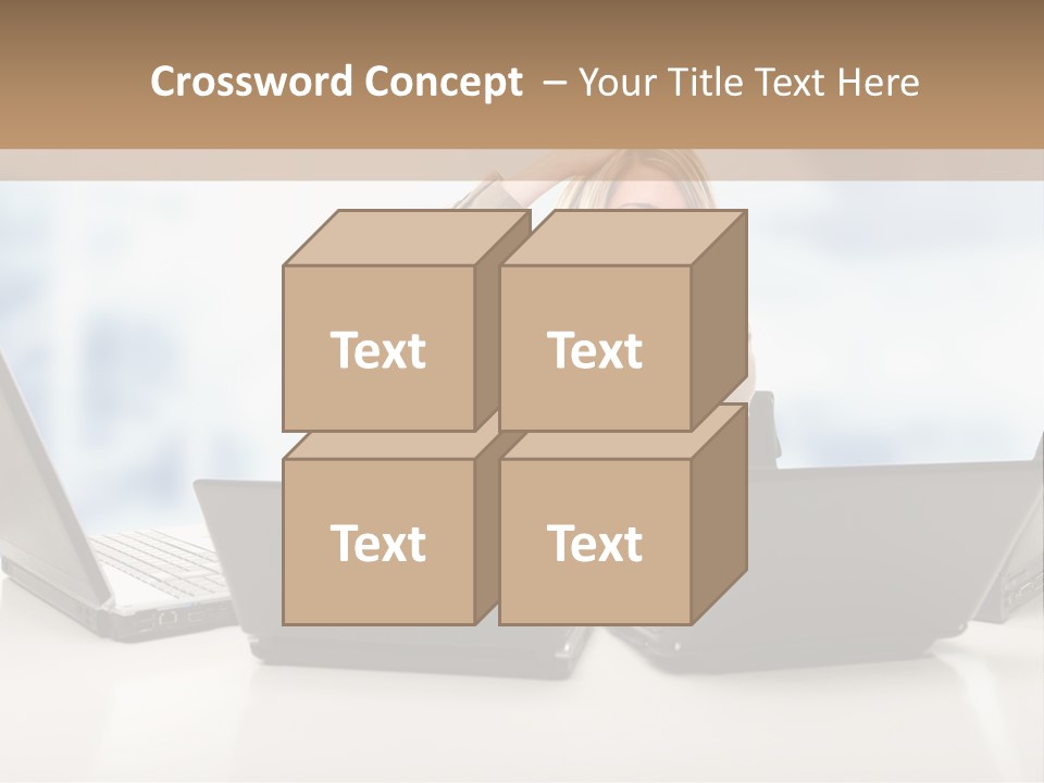 Vest Work Female PowerPoint Template