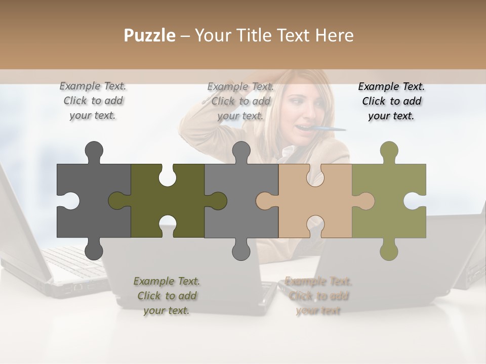 Vest Work Female PowerPoint Template