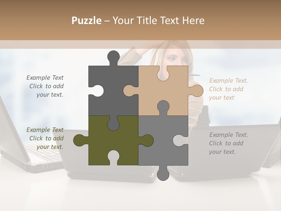 Vest Work Female PowerPoint Template