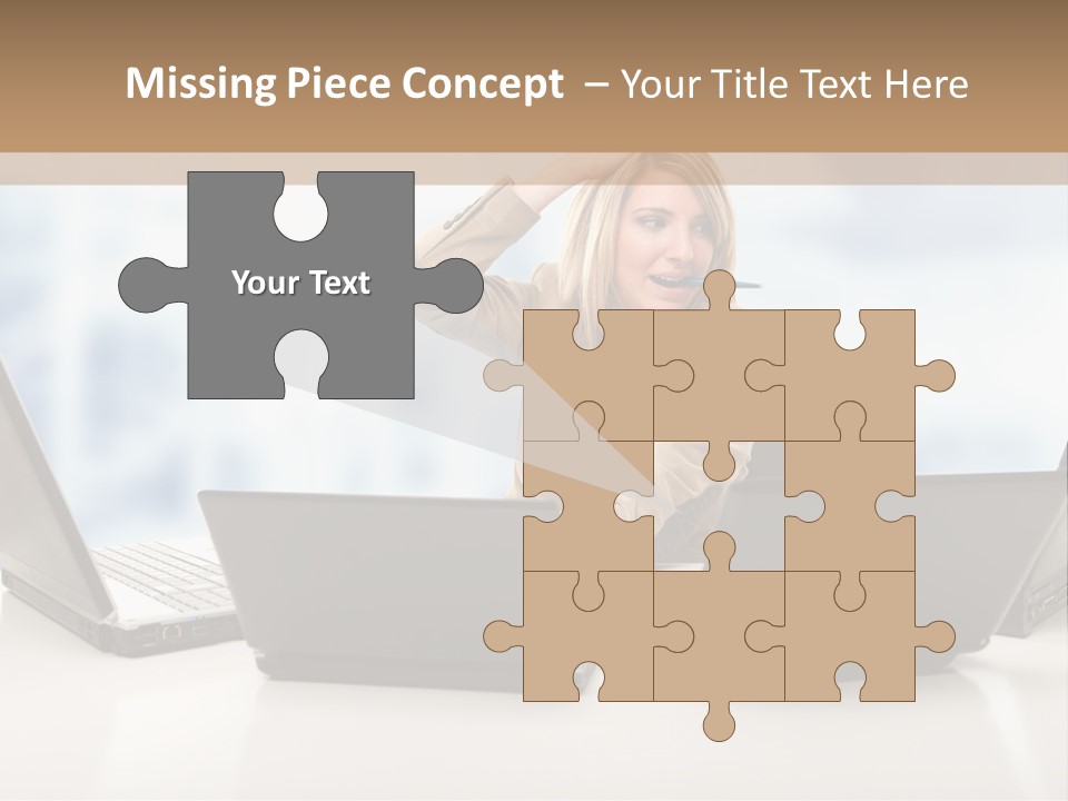 Vest Work Female PowerPoint Template