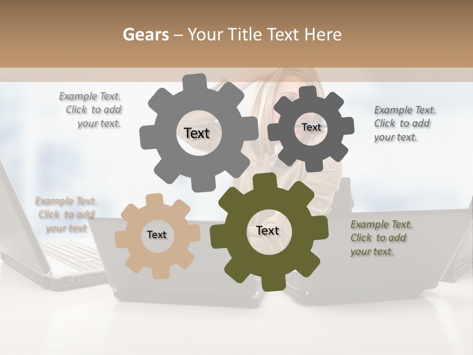 Vest Work Female PowerPoint Template