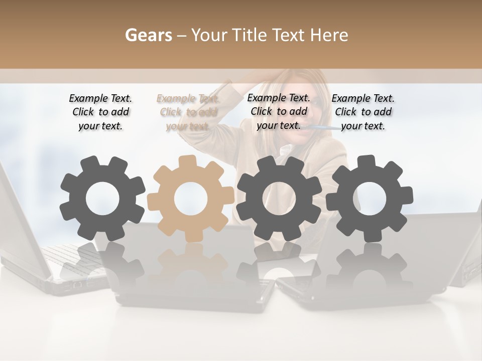 Vest Work Female PowerPoint Template