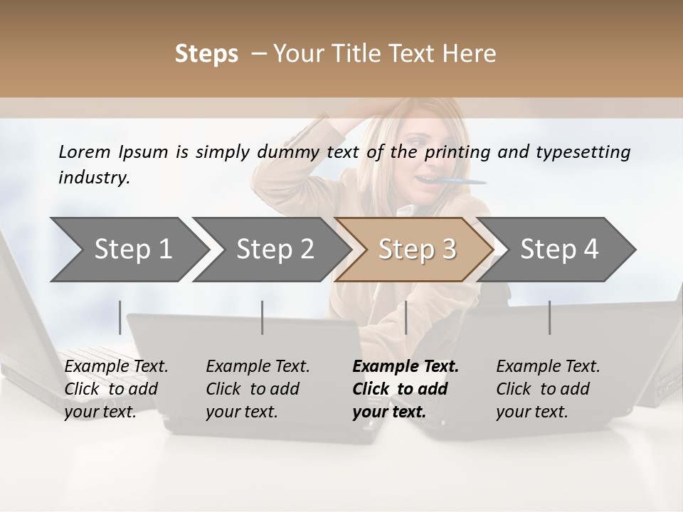 Vest Work Female PowerPoint Template