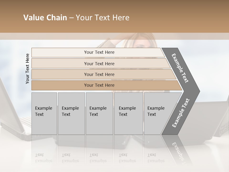 Vest Work Female PowerPoint Template