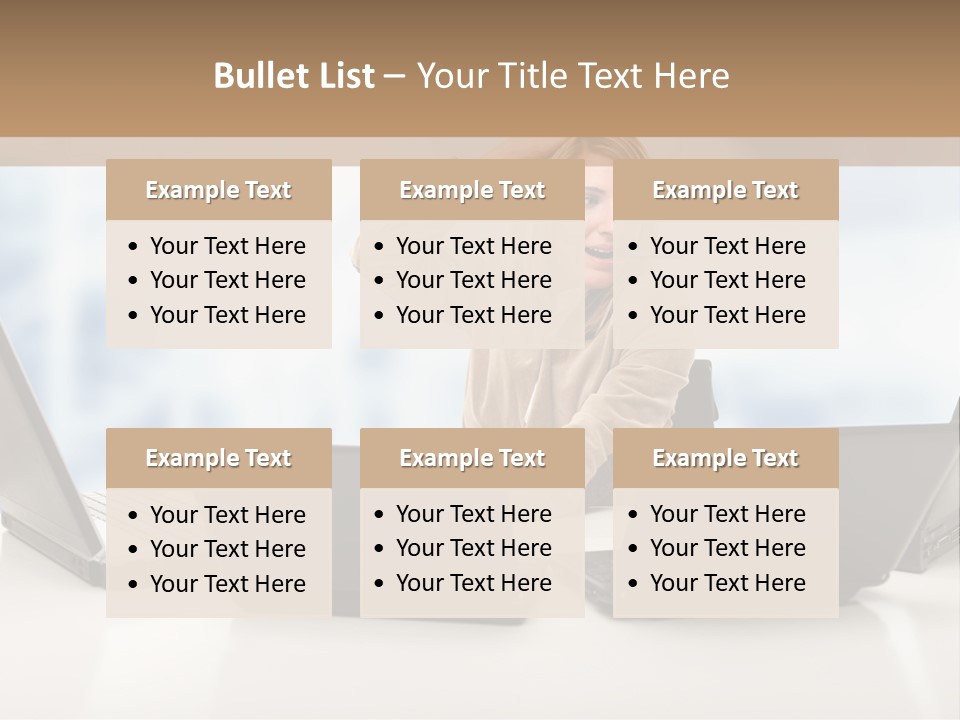 Vest Work Female PowerPoint Template