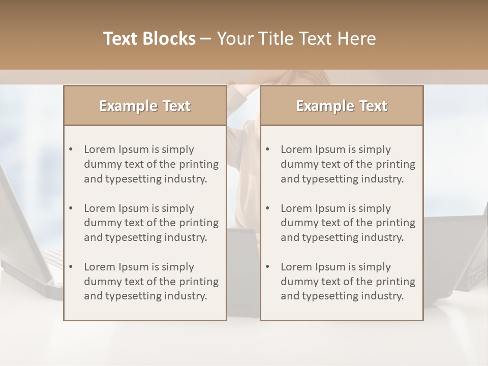 Vest Work Female PowerPoint Template