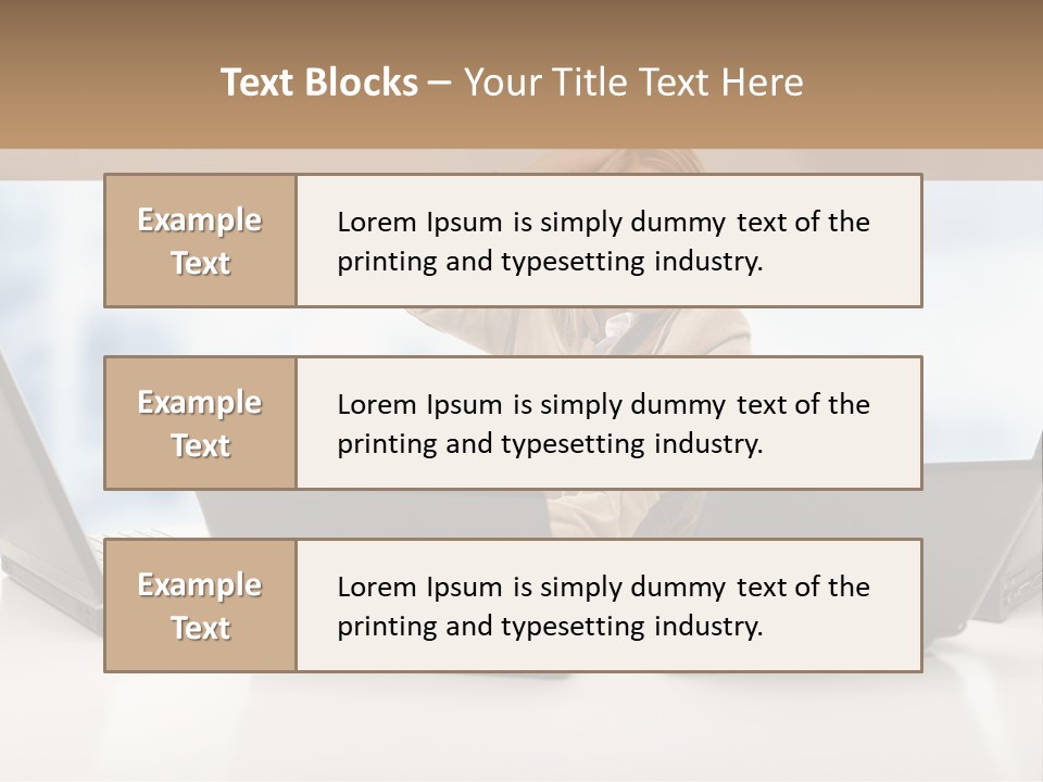 Vest Work Female PowerPoint Template
