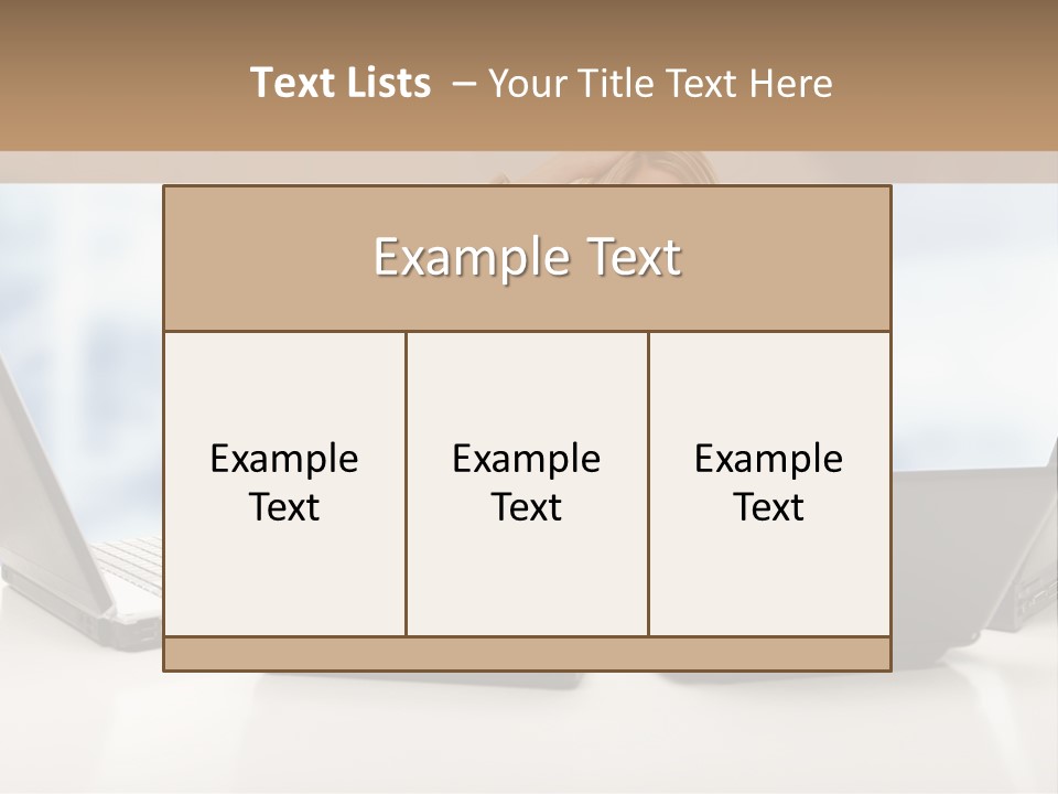 Vest Work Female PowerPoint Template