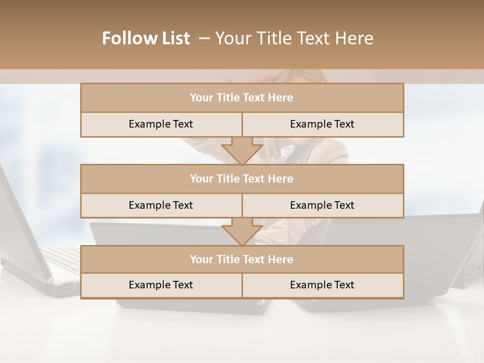 Vest Work Female PowerPoint Template